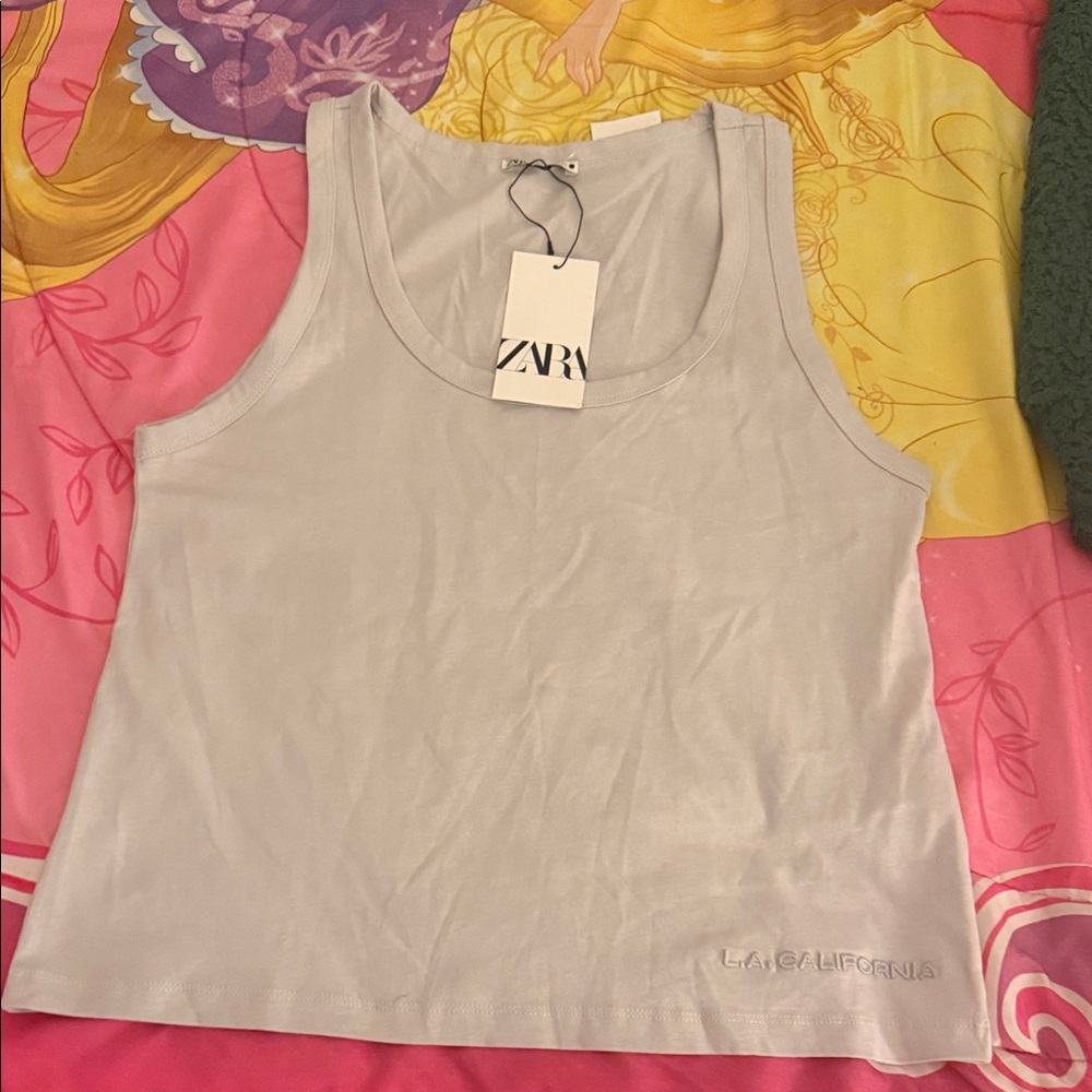 Zara Women's Light Gray Tank Top